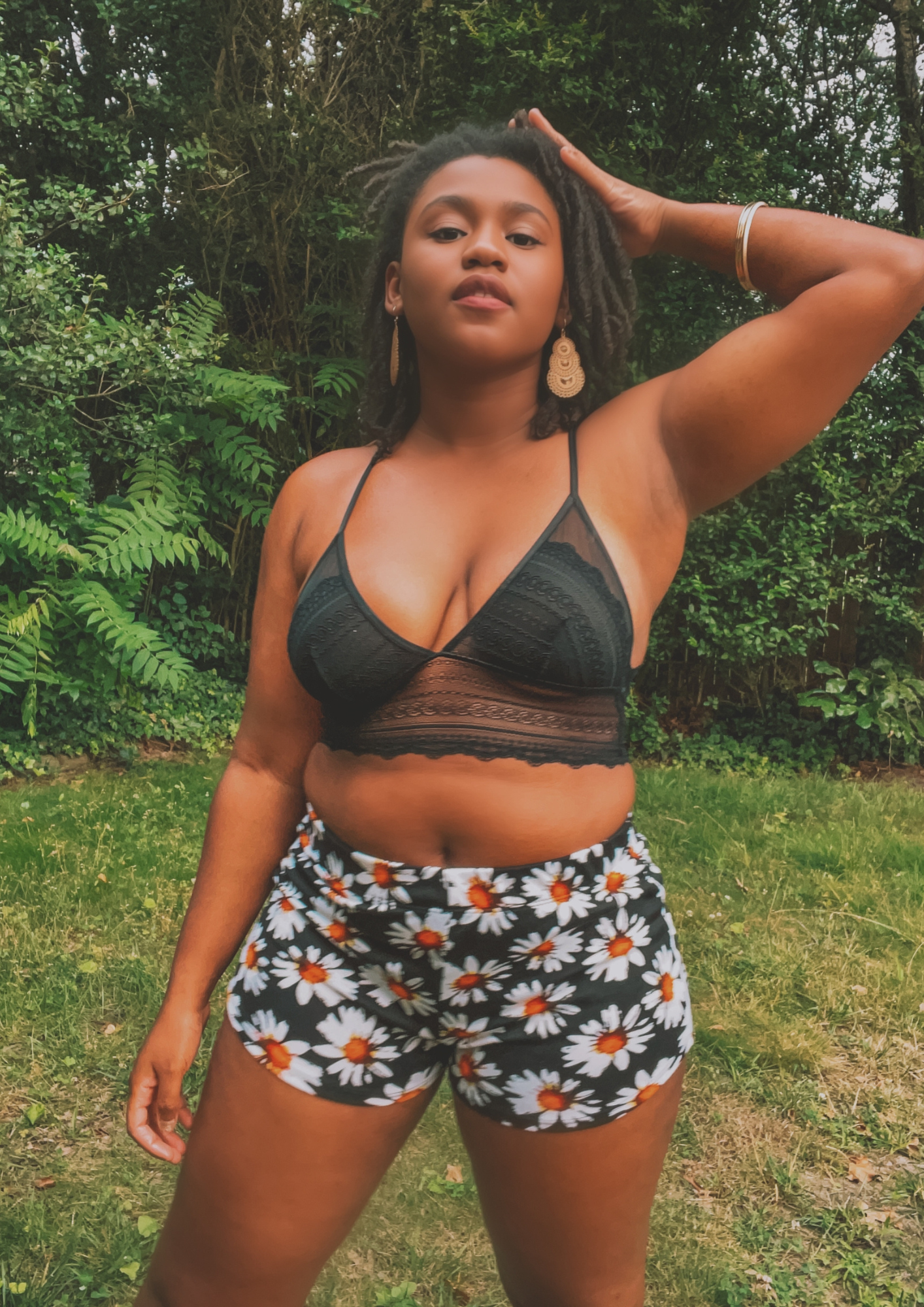 Daisy Printed Shorts