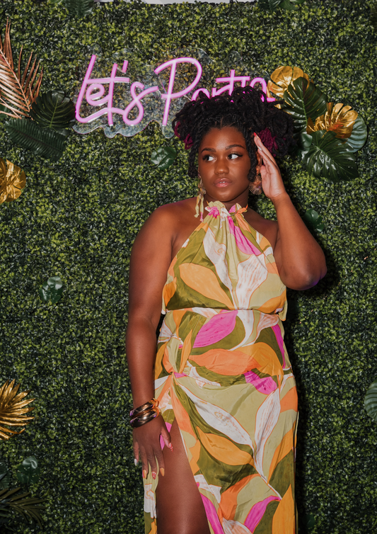 Summer Open Back Dress