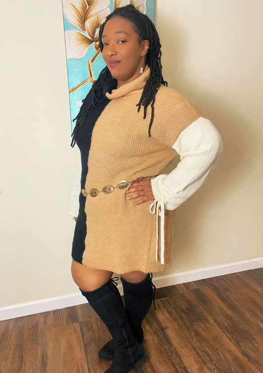 Vanessa Colorblock Sweater Dress