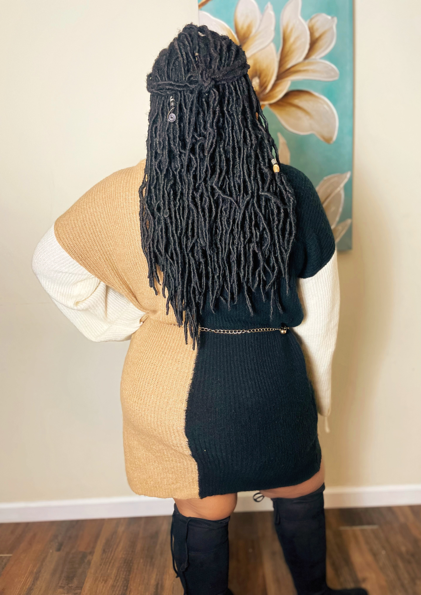Vanessa Colorblock Sweater Dress