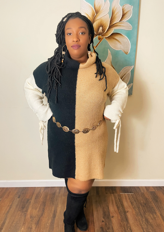 Vanessa Colorblock Sweater Dress